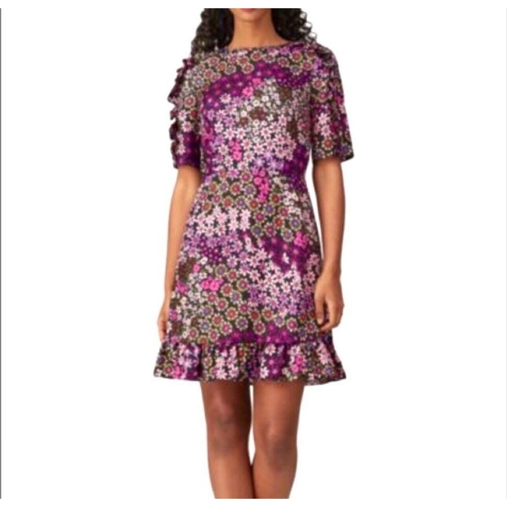 kate spade Purple Floral Midi Dress